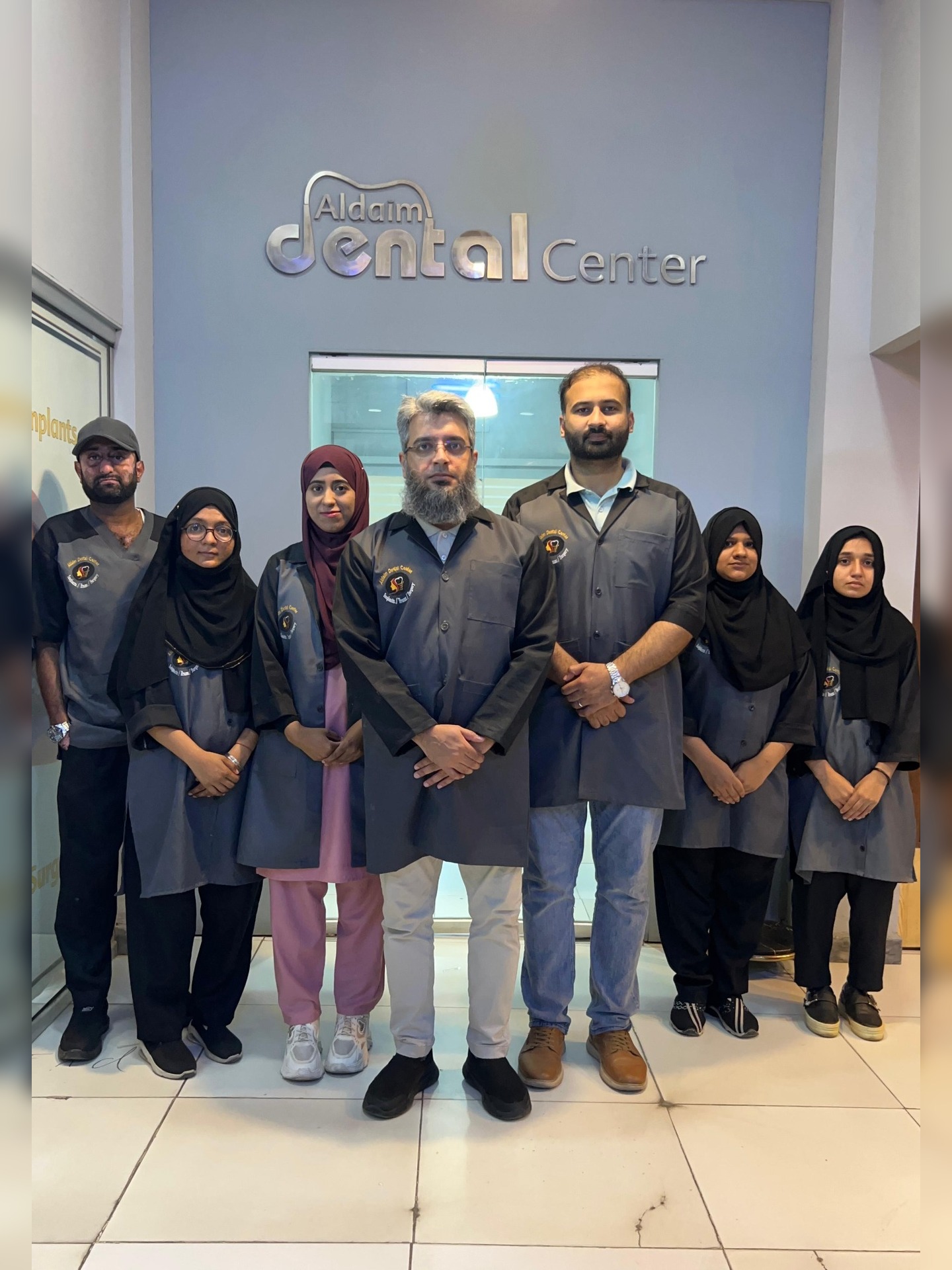 Aldaim Dental Center team at the clinic